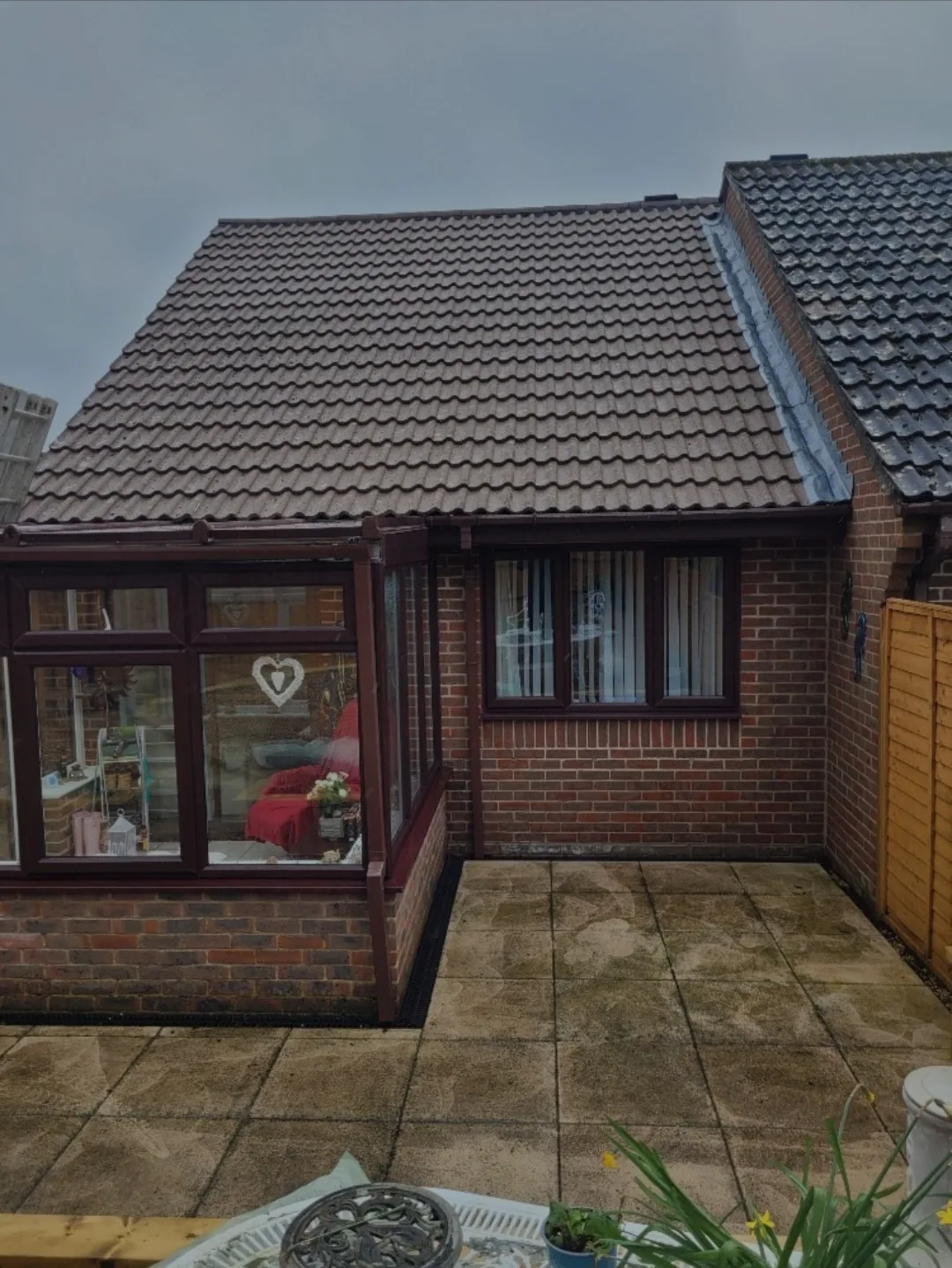 Completed tiled roof replacement on a Hampshire home
