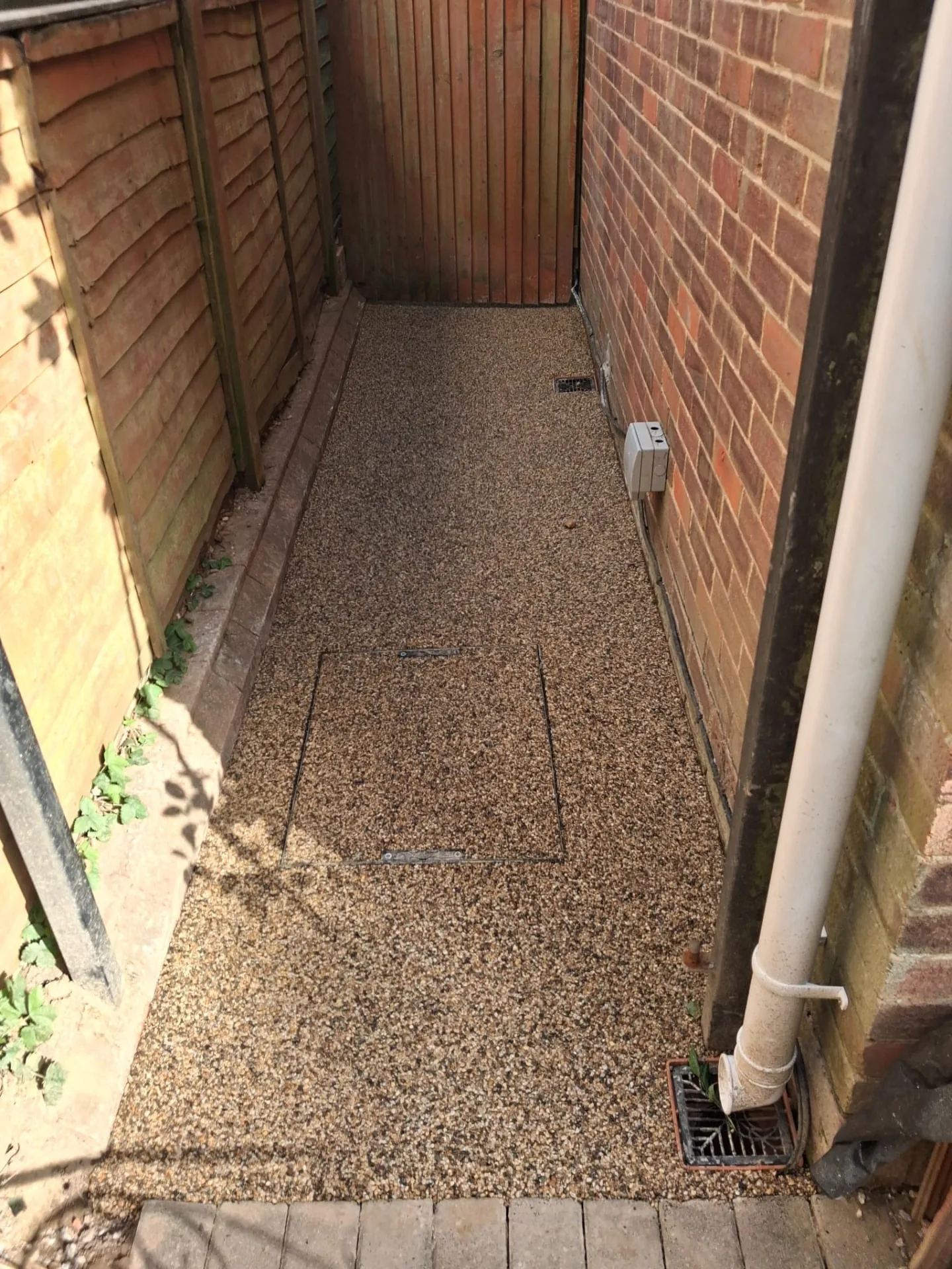 Completed block paved driveway by Water Tight Roofing property services