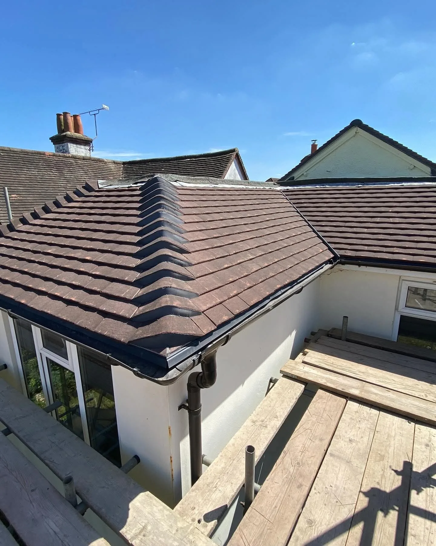 Completed full roof replacement on a Hampshire home
