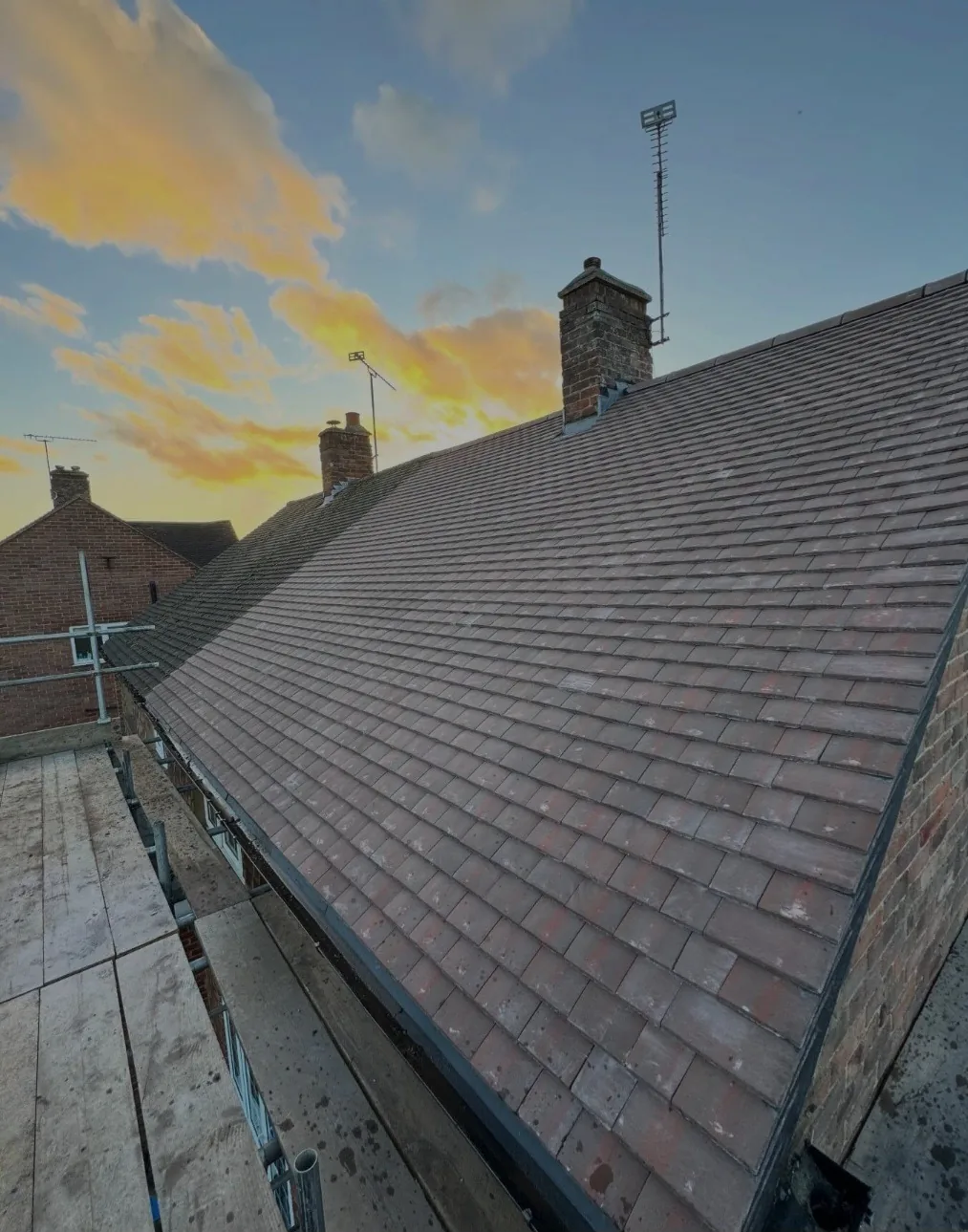 Completed full roof replacement on a Hampshire home