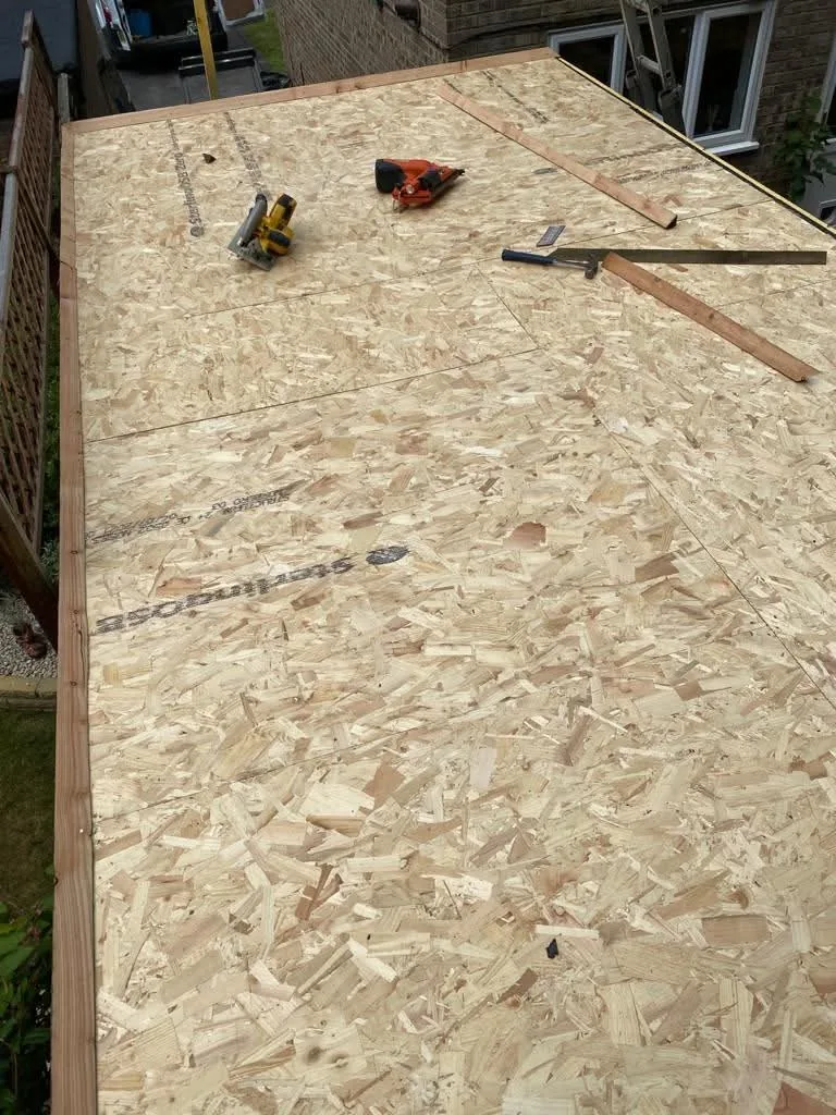 Roof covering work in progress on a Hampshire property